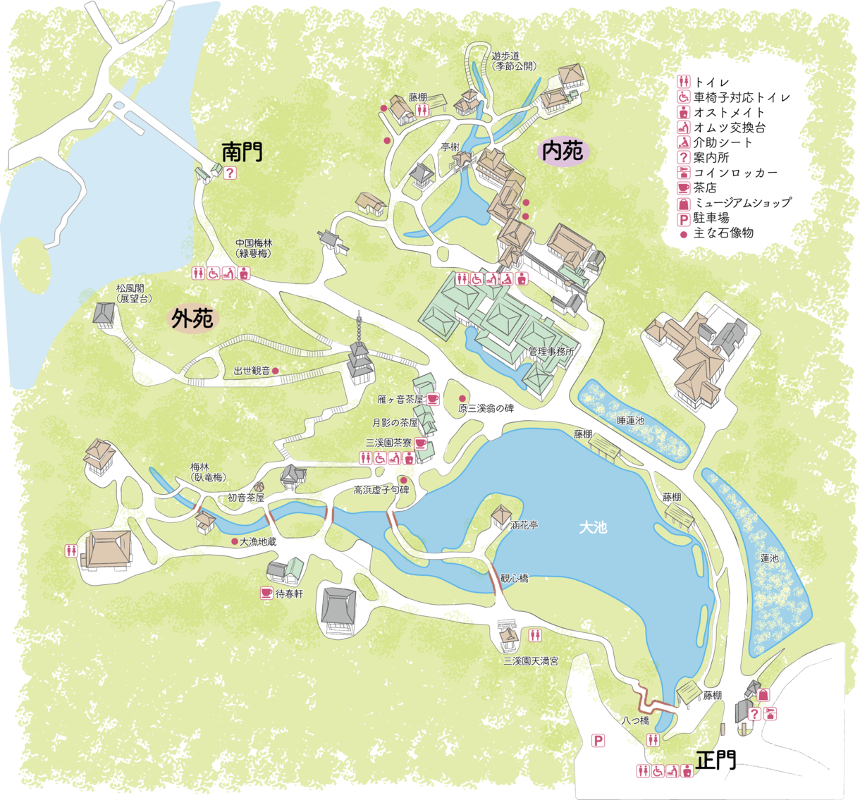 三溪園マップ