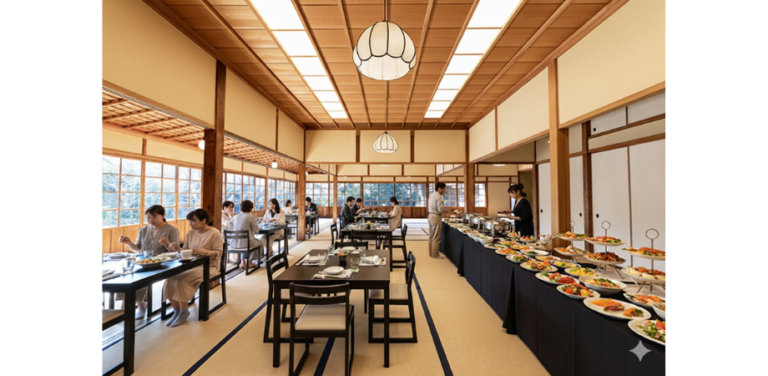 食べて、歩いて、感じる。三溪園の魅力をまるごと体験「錦秋の三溪園鶴翔閣ビュッフェランチ＆庭園ガイドツアー」